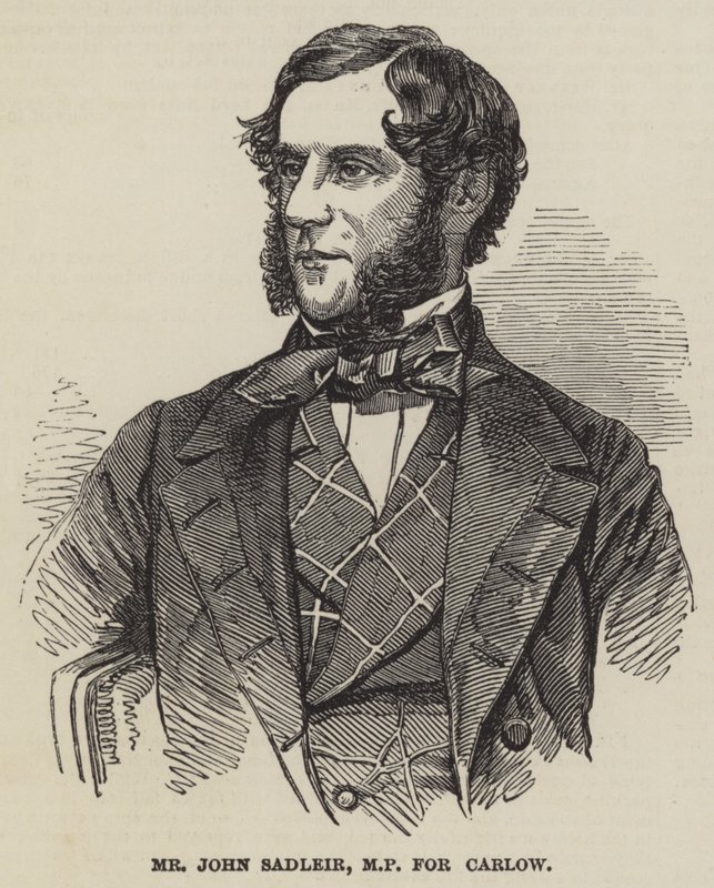 Pan John Sadleir, poseł do Carlow (grawerunek) autorstwa English School