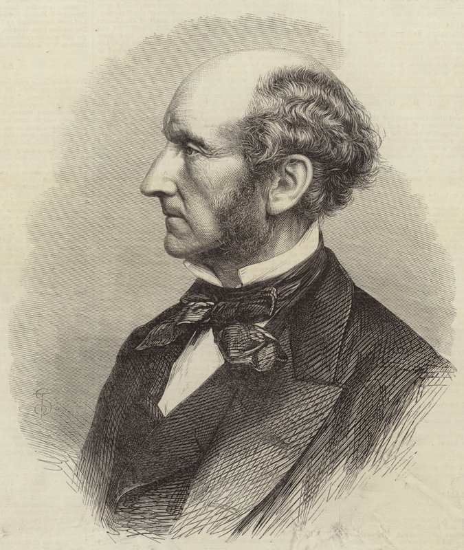 Pan John Stuart Mill autorstwa English School