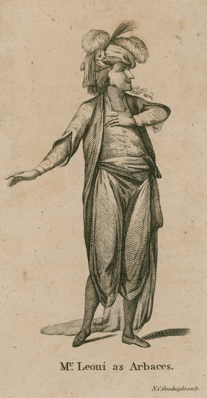 Pan Leoni jako Arbaces, aktor autorstwa English School