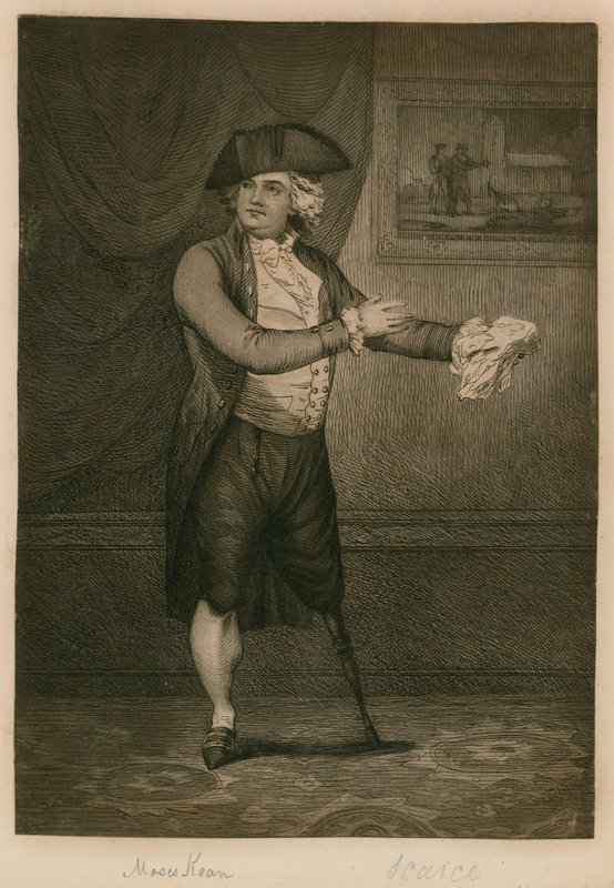 Pan Moses Keans imitacja Hendersons Hamlet autorstwa English School