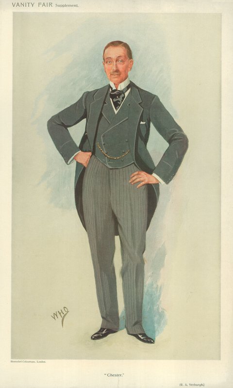 Pan Robert Armstrong Yerburgh, Chester, 28 kwietnia 1910, komiks Vanity Fair autorstwa English School
