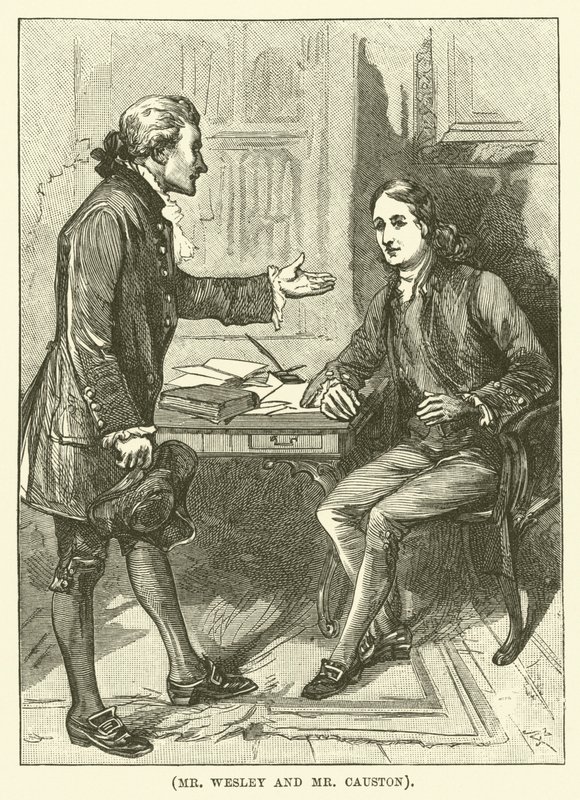 Pan Wesley i pan Causton (grawerunek) autorstwa English School
