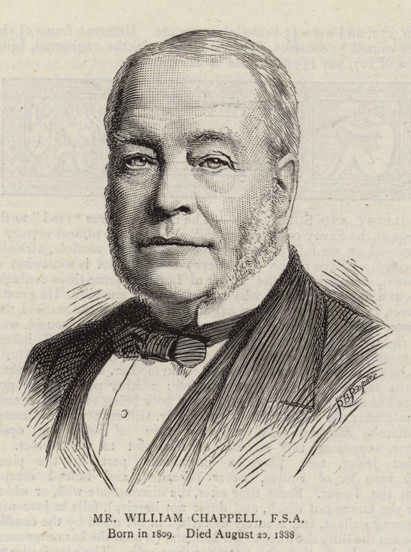 William Chappell, FSA (grawerunek) autorstwa English School