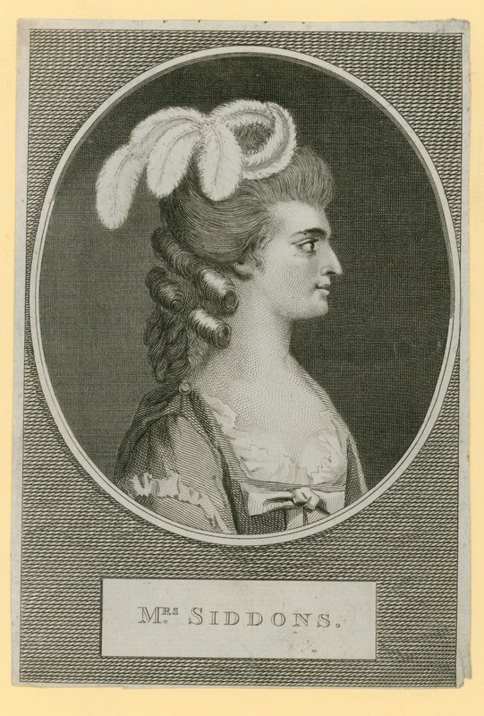 Pani Sarah Siddons, aktorka autorstwa English School
