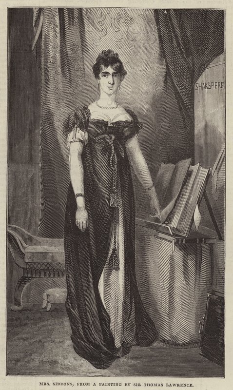 Pani Siddons, z obrazu Sir Thomasa Lawrence