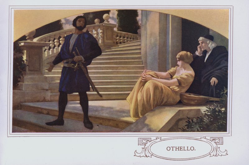 Murale w restauracji Peter Robinson: Othello (kolor lito) autorstwa English School