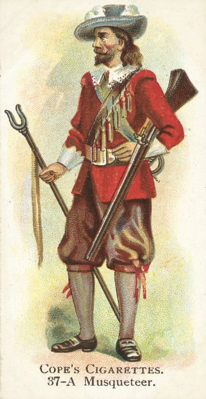 muszkieter (chromolitho) autorstwa English School