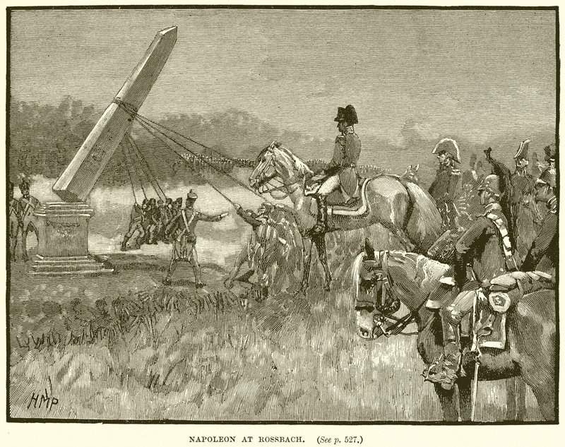 Napoleon w Rossbach autorstwa English School