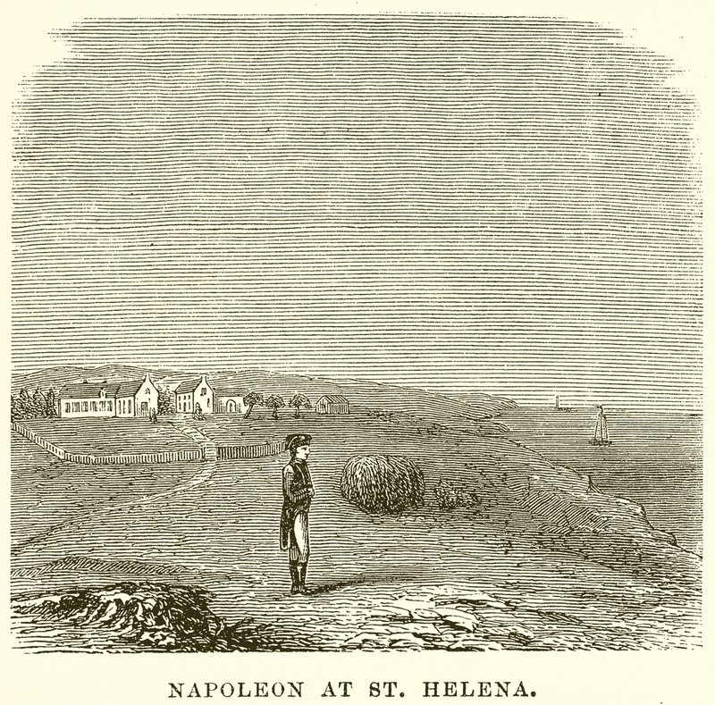 Napoleon u św. Heleny autorstwa English School