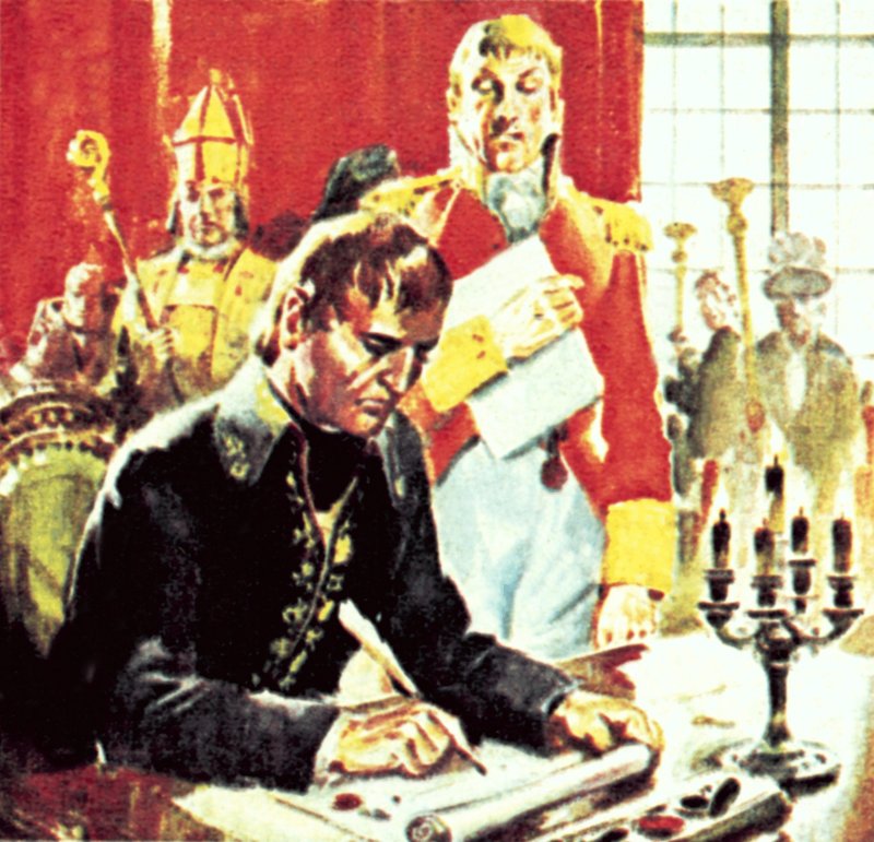 Napoleon sprzedaje stan Luizjana za 5,4 m autorstwa English School