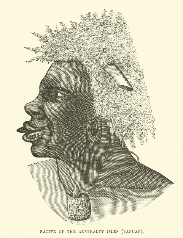 Pochodzący z Wysp Admiralicji, Papua autorstwa English School