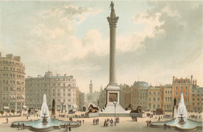 Pomnik Nelsona – Trafalgar Square autorstwa English School
