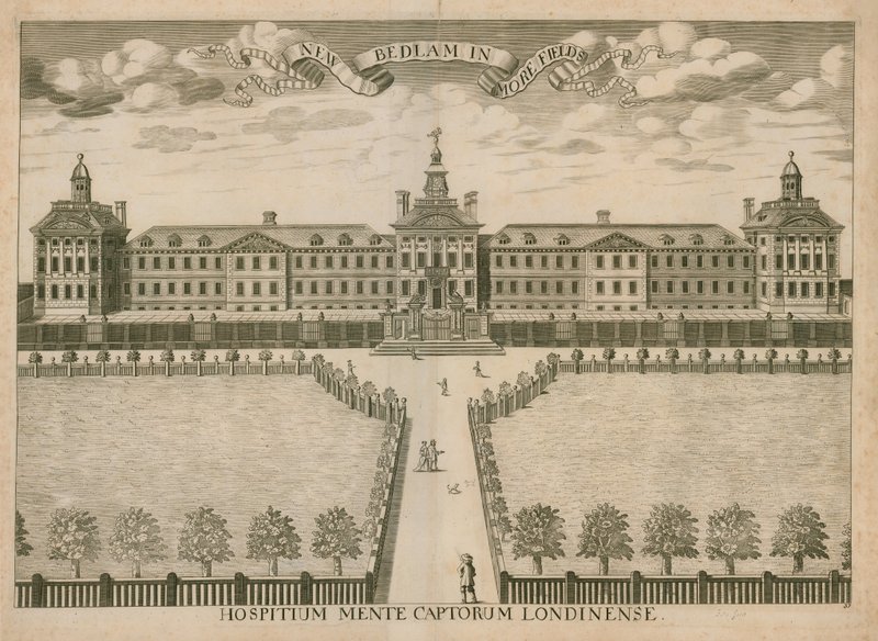 Nowy szpital Bedlam, Moorfields, Londyn autorstwa English School