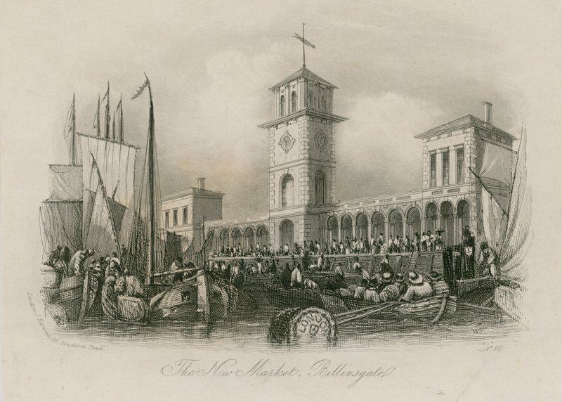 Nowy rynek Billingsgate autorstwa English School