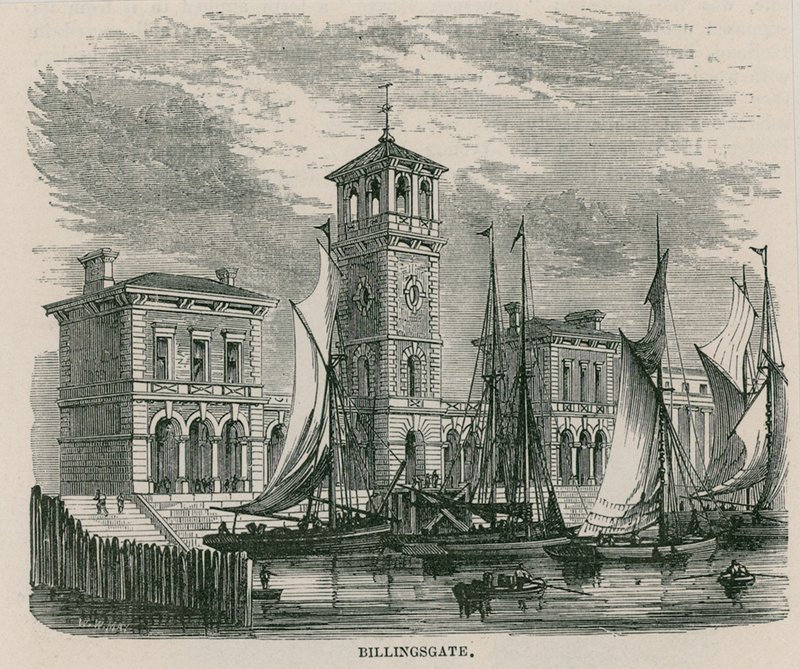 Nowy rynek Billingsgate autorstwa English School