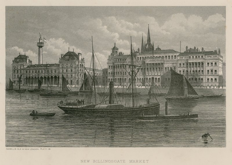 Nowy rynek Billingsgate autorstwa English School