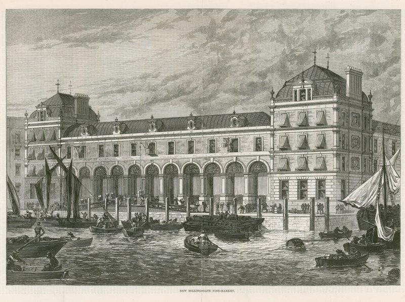 Nowy rynek Billingsgate autorstwa English School