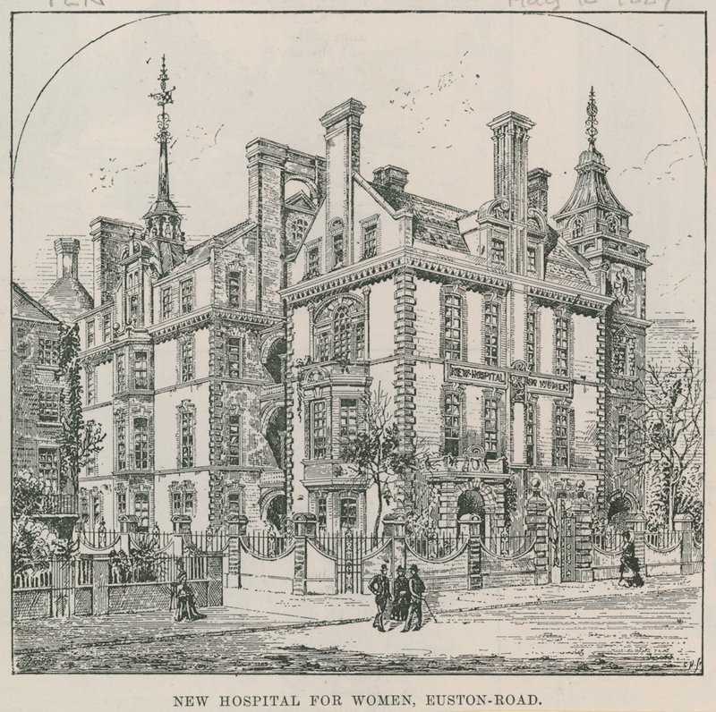 Nowy szpital dla kobiet, Euston Road, Londyn autorstwa English School