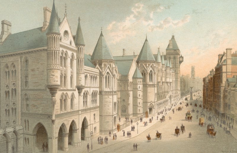 Nowe sądy – Fleet Street autorstwa English School