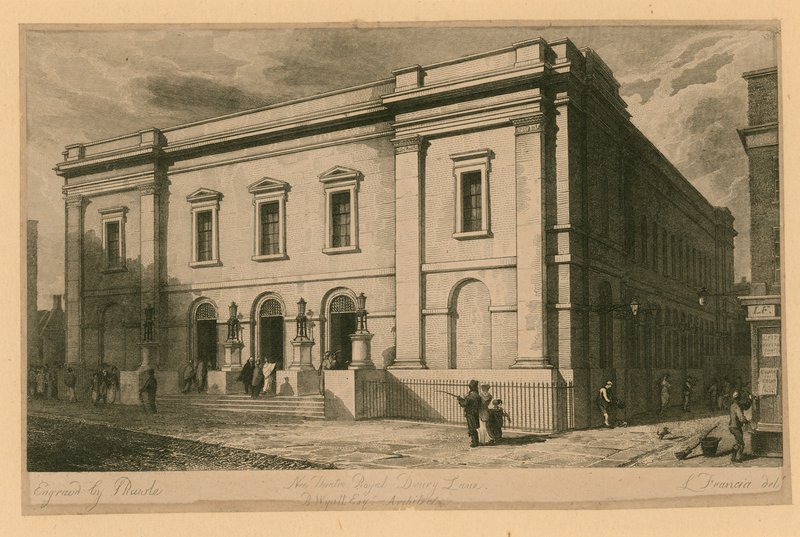 New Theatre Royal, Drury Lane, Londyn; B Wyatt, architekt autorstwa English School