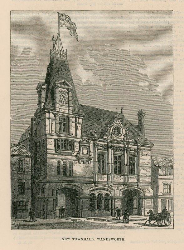 Nowy Ratusz w Wandsworth autorstwa English School