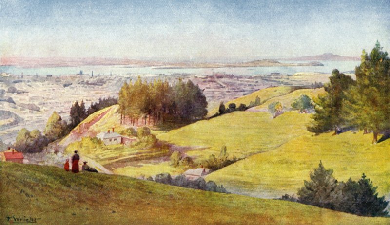 Nowa Zelandia: Auckland (druk kolorowy) autorstwa English School