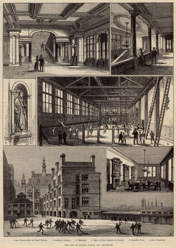 Nowe budynki City of London School autorstwa English School