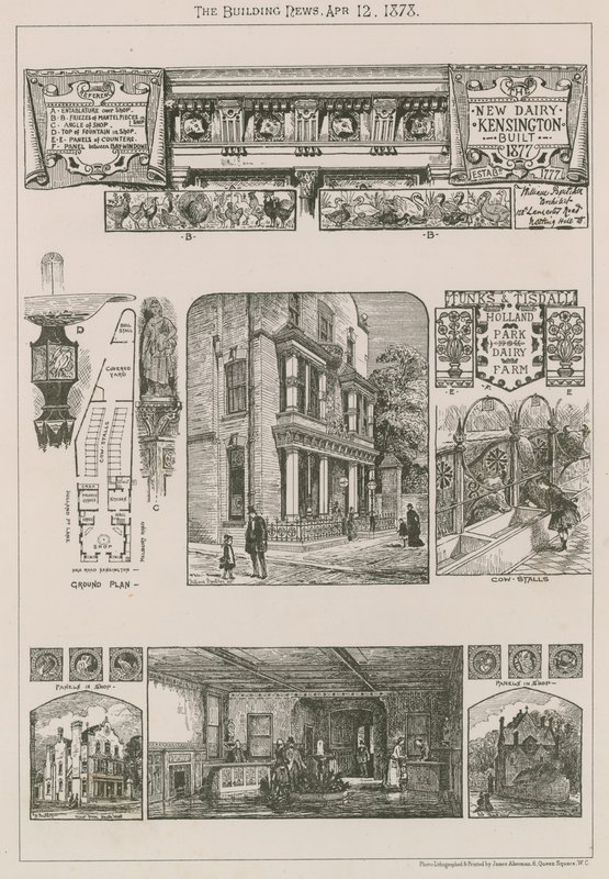 Nowa mleczarnia, Kensington, zbudowana 1777 autorstwa English School
