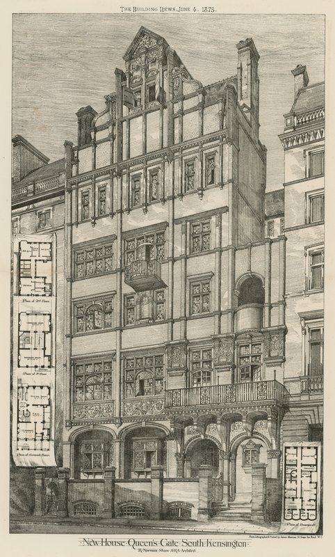Nowy dom, Queens Gate, South Kensington, Londyn autorstwa English School