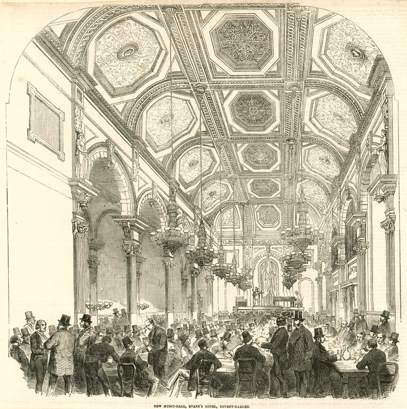 Nowa sala muzyczna, Evans Hotel, Covent Garden, Londyn autorstwa English School