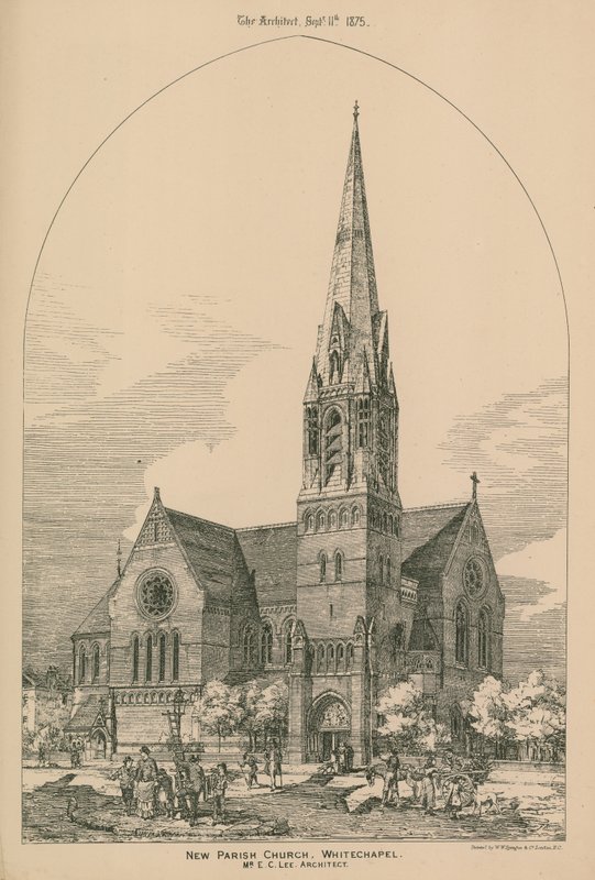 Nowy kościół parafialny, Whitechapel autorstwa English School
