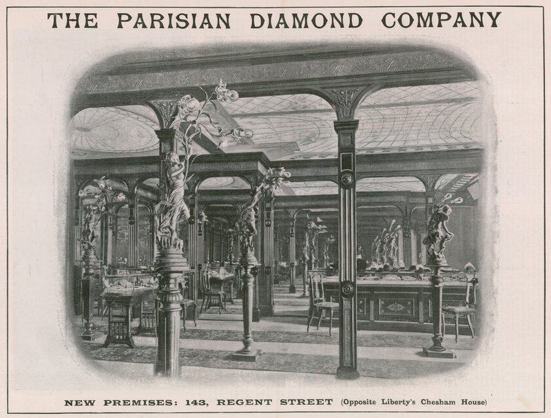 Nowa siedziba The Parisian Diamond Company, 143 Regent Street, Londyn autorstwa English School