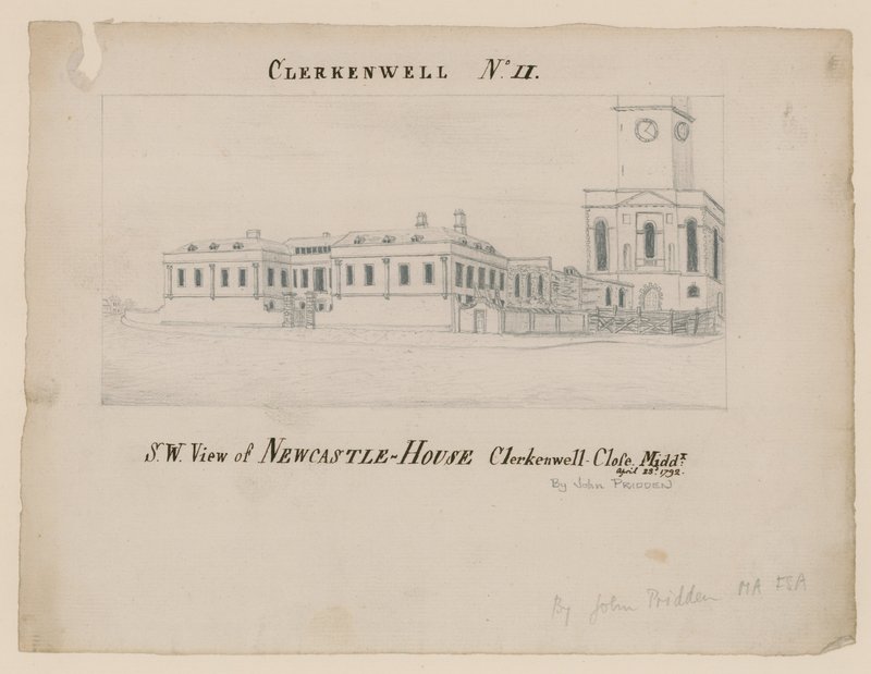 Newcastle House, Clerkenwell, Londyn autorstwa English School