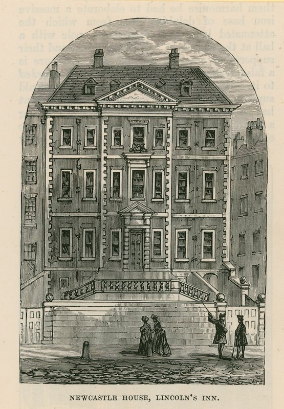 Newcastle House, Lincolns Inn, Londyn autorstwa English School