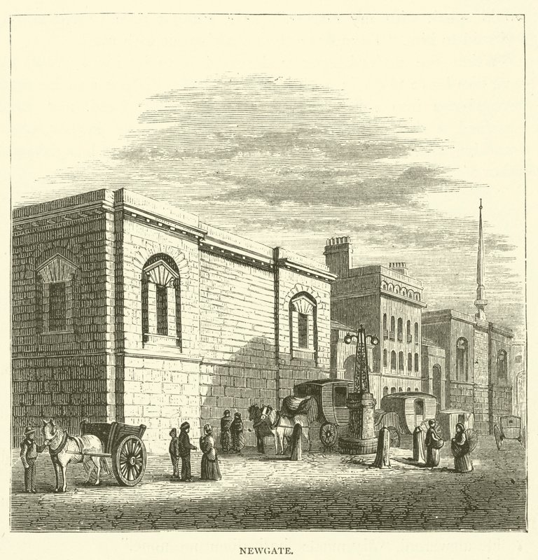 Newgate (rycina) autorstwa English School