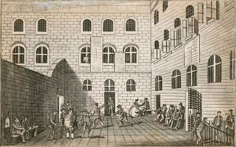 Więzienie Newgate autorstwa English School