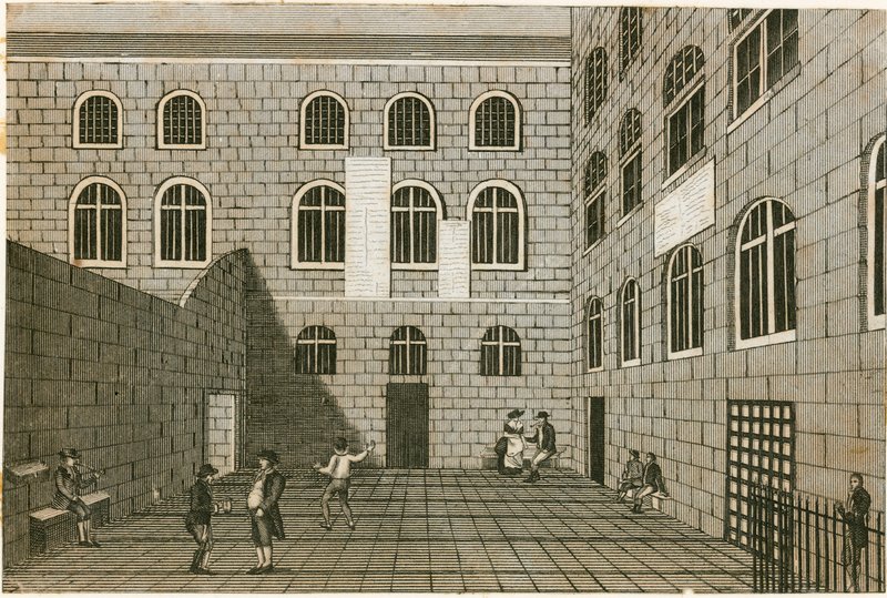 Więzienie Newgate autorstwa English School