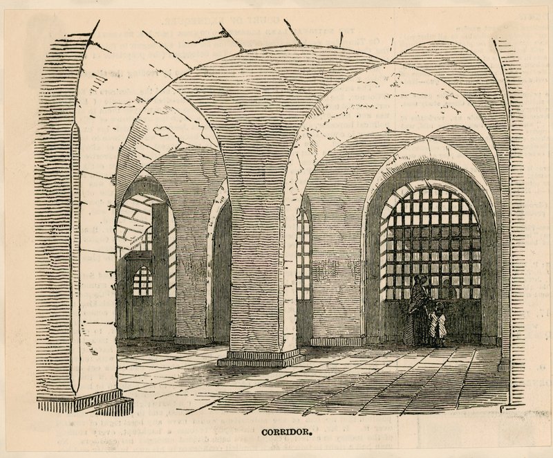 Więzienie Newgate – Korytarz autorstwa English School