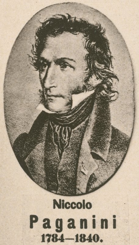 Niccolo Paganini (grawiura) autorstwa English School