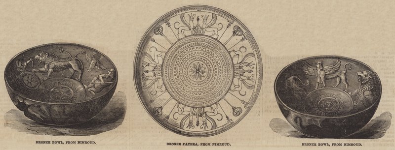 Nimroud Starożytności w British Museum (grawerowanie) autorstwa English School