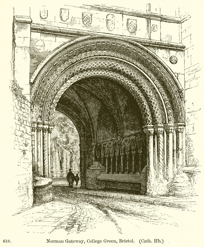 Norman Gateway, College Green, Bristol autorstwa English School
