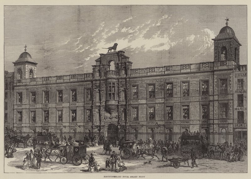 Northumberland House, Strand Front (grawerowanie) autorstwa English School
