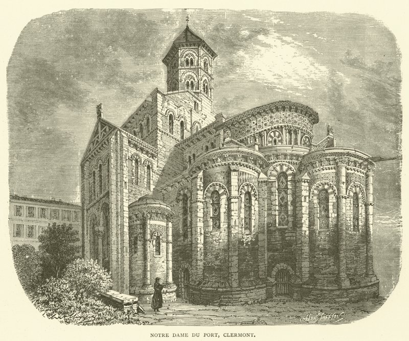 Notre Dame du Port, Clermont (rycina) autorstwa English School