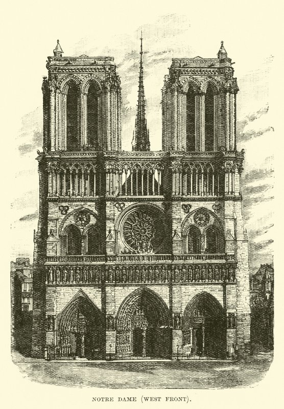 Notre Dame, front zachodni autorstwa English School