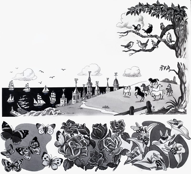 Ilustracja rymowanka autorstwa English School