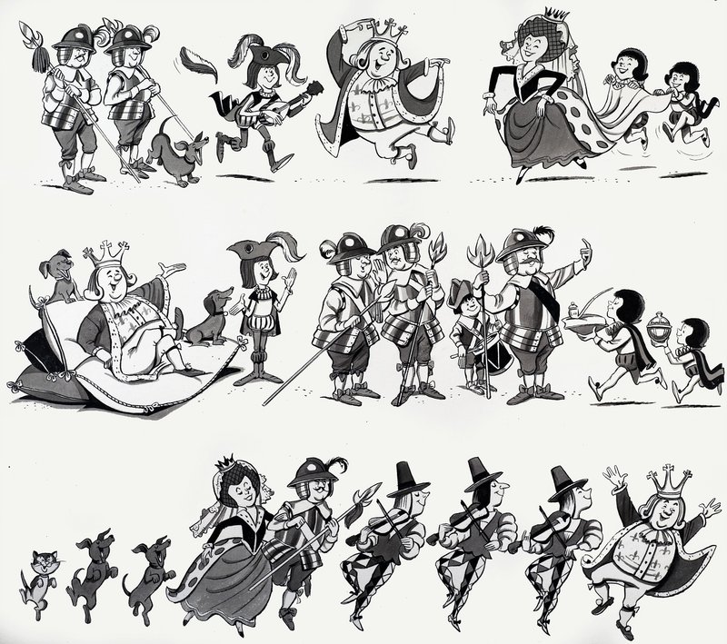 Ilustracje rymowanek autorstwa English School