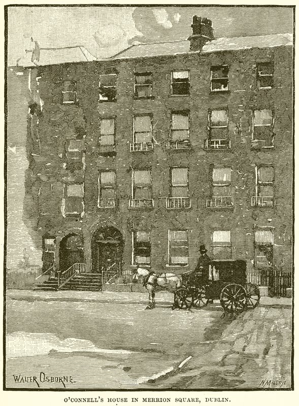 OConnells House przy Merrion Square w Dublinie autorstwa English School