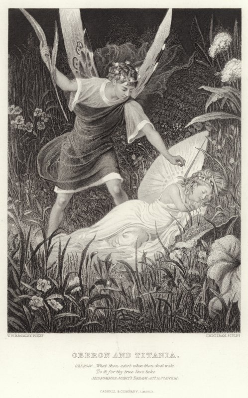 Oberon i Titania, Sen nocy letniej, akt II, scena III autorstwa English School