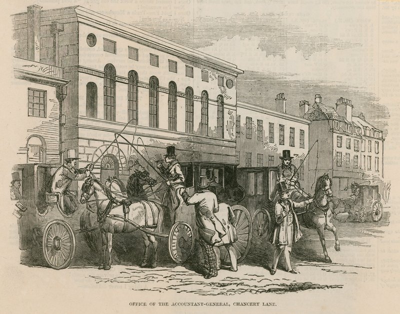 Biuro Głównego Księgowego, Chancery Lane, Londyn autorstwa English School