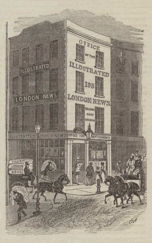 Biuro Illustrated London News (grawerowanie) autorstwa English School